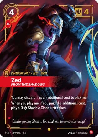 Zed, From the Shadows (Overnumbered)