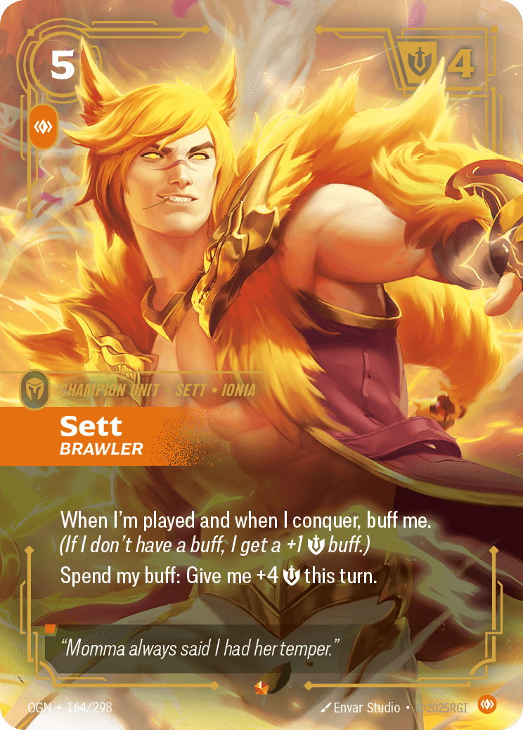 Sett - Brawler Riftbound unit card art