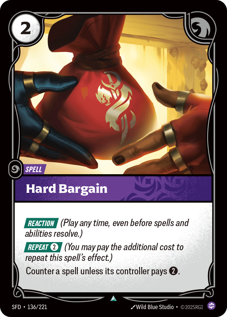 Hard Bargain Riftbound spell card art