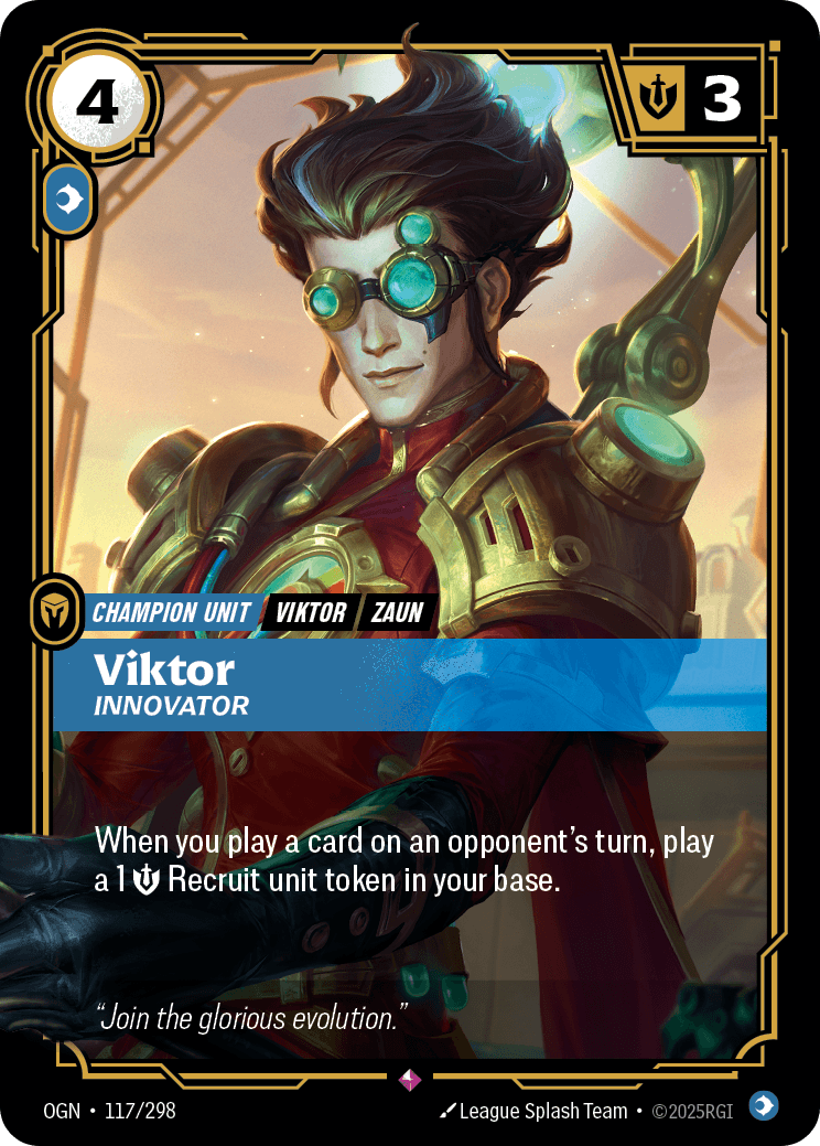 Viktor - Innovator Riftbound unit card art