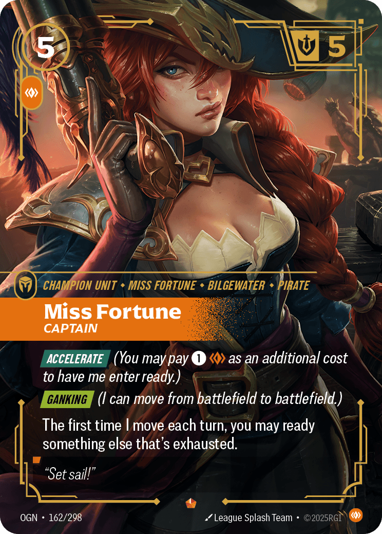Miss Fortune - Captain Riftbound unit card art