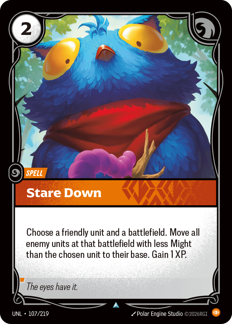 Stare Down Riftbound spell card art