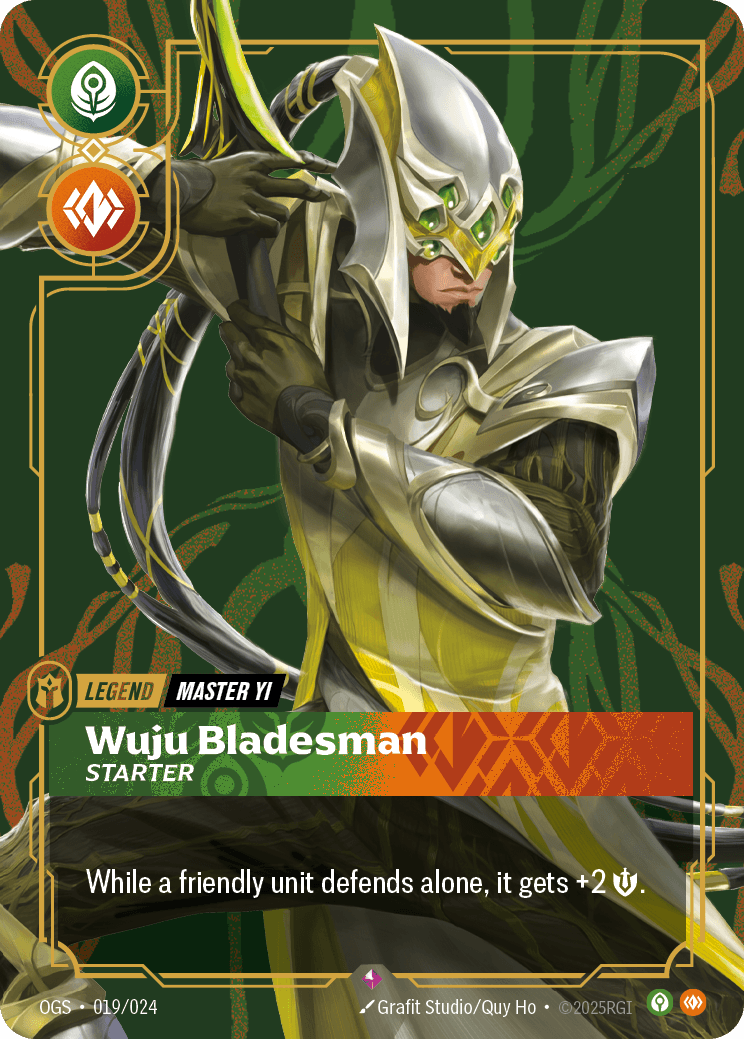 Master Yi - Wuju Bladesman Riftbound legend card art for Master Yi counter guide