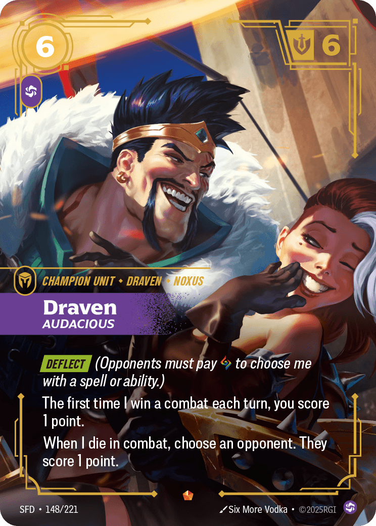 Draven - Audacious Riftbound unit card art