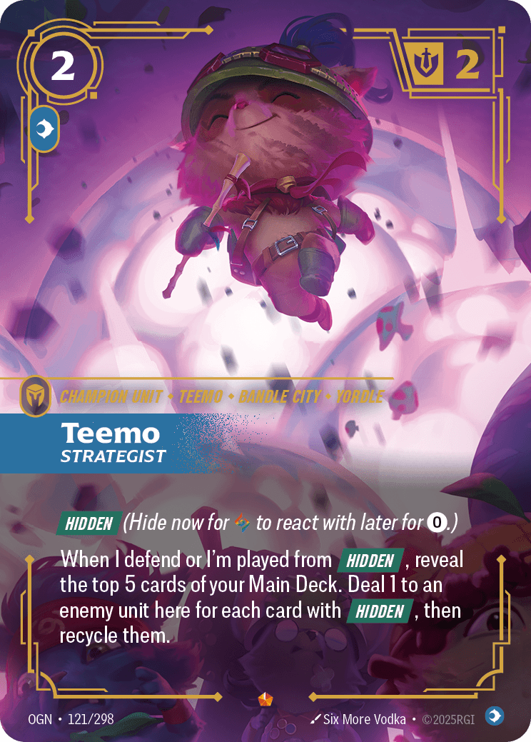 Teemo - Strategist Riftbound unit card art