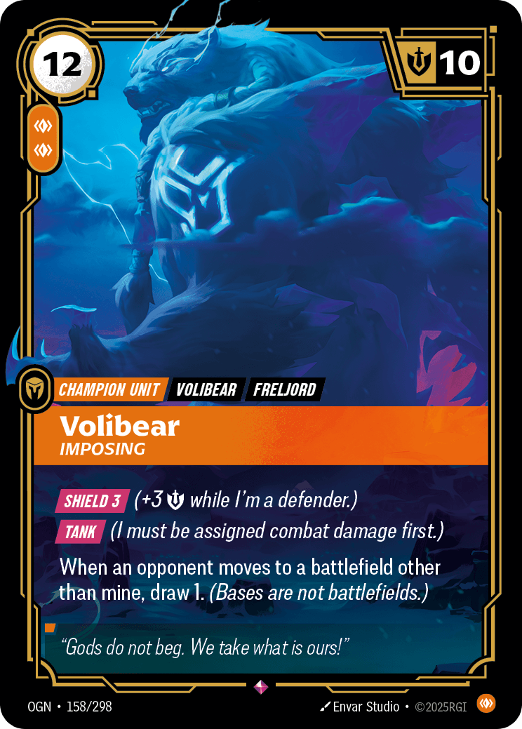 Volibear - Imposing Riftbound unit card art