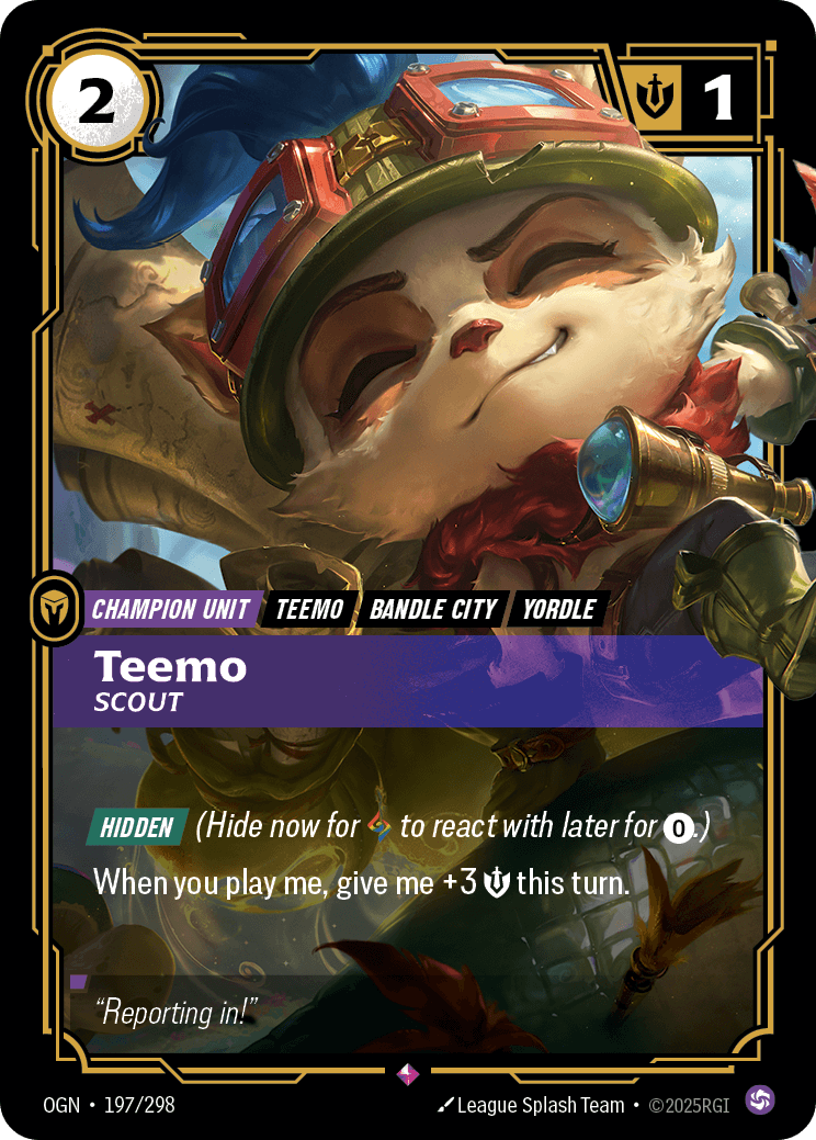 Teemo - Scout Riftbound unit card art