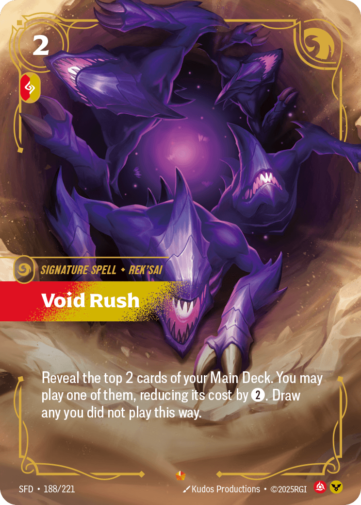 Void Rush Riftbound spell card art