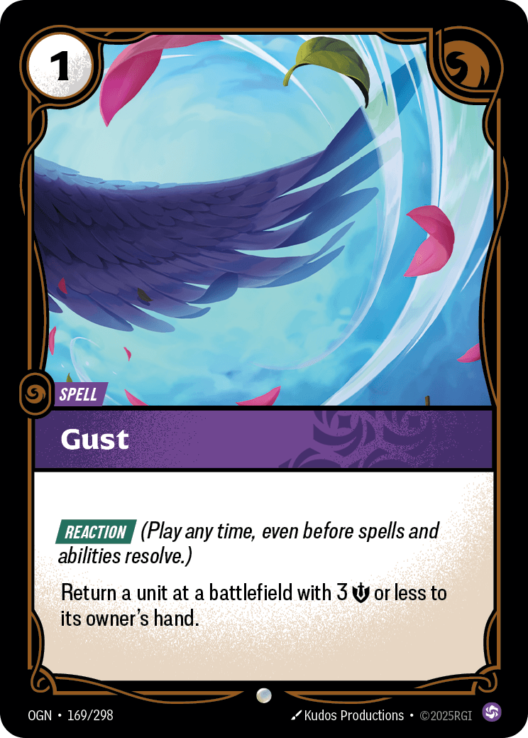 Gust Riftbound spell card art
