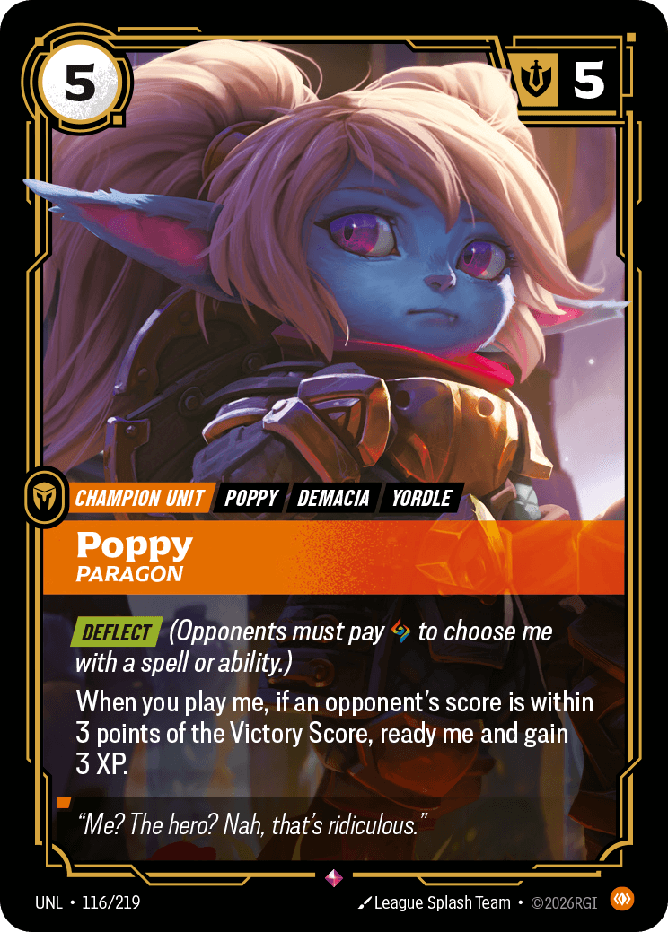 Poppy - Paragon Riftbound unit card art