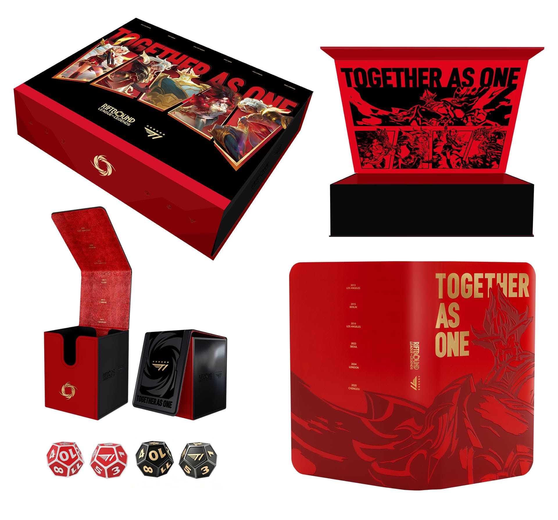 Official render of the Riftbound x T1 2025 Worlds Champion Player Bundle.