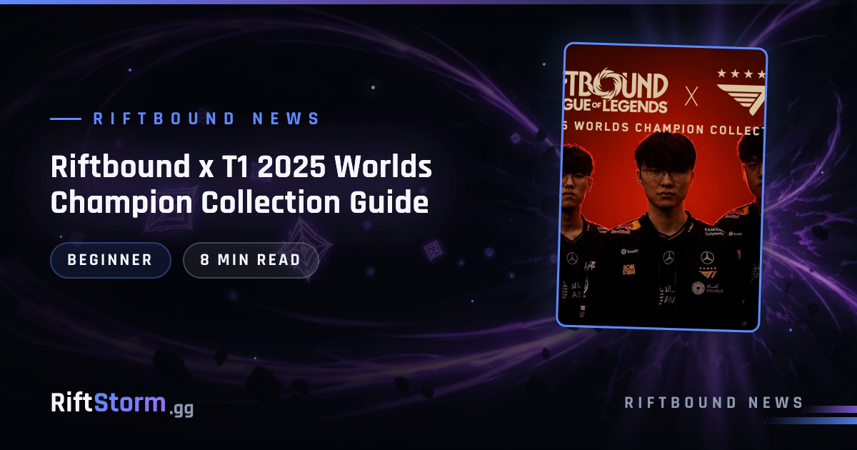Riftbound x T1 2025 Worlds Champion Collection Guide | RiftStorm.gg