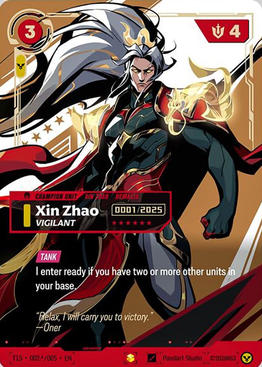 Xin Zhao, Vigilant (T1 Worlds Champion Signature Edition Bundle) (Serial Numbered)