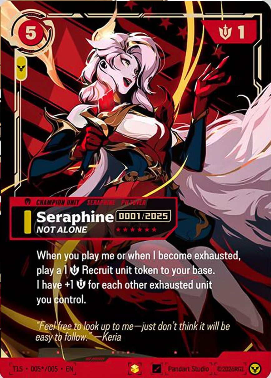 Seraphine, Not Alone (T1 Worlds Champion Signature Edition Bundle) (Serial Numbered)